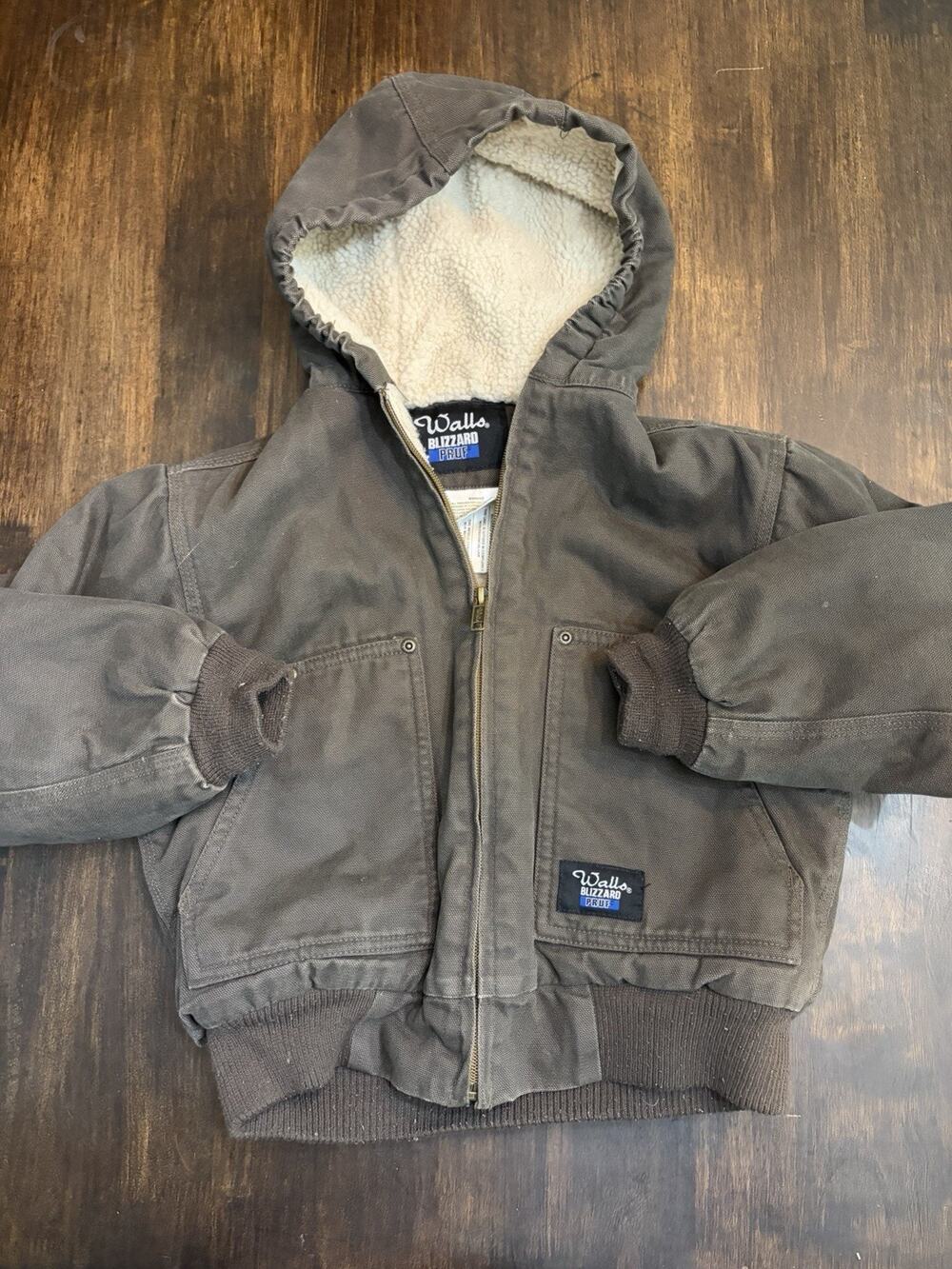 T-13 Walls Blizzard Pruf Boys Youth Fleece Lined Winter Coat Size 6/7